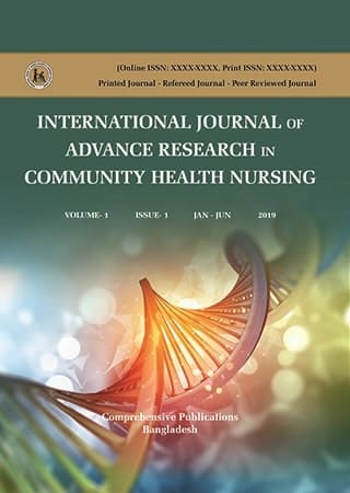 Community Health Nursing Journal Cover Page